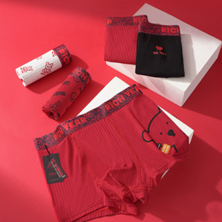 Cute Cartoon Printed Men Underwear Modal Male Boxer Panties Briefs