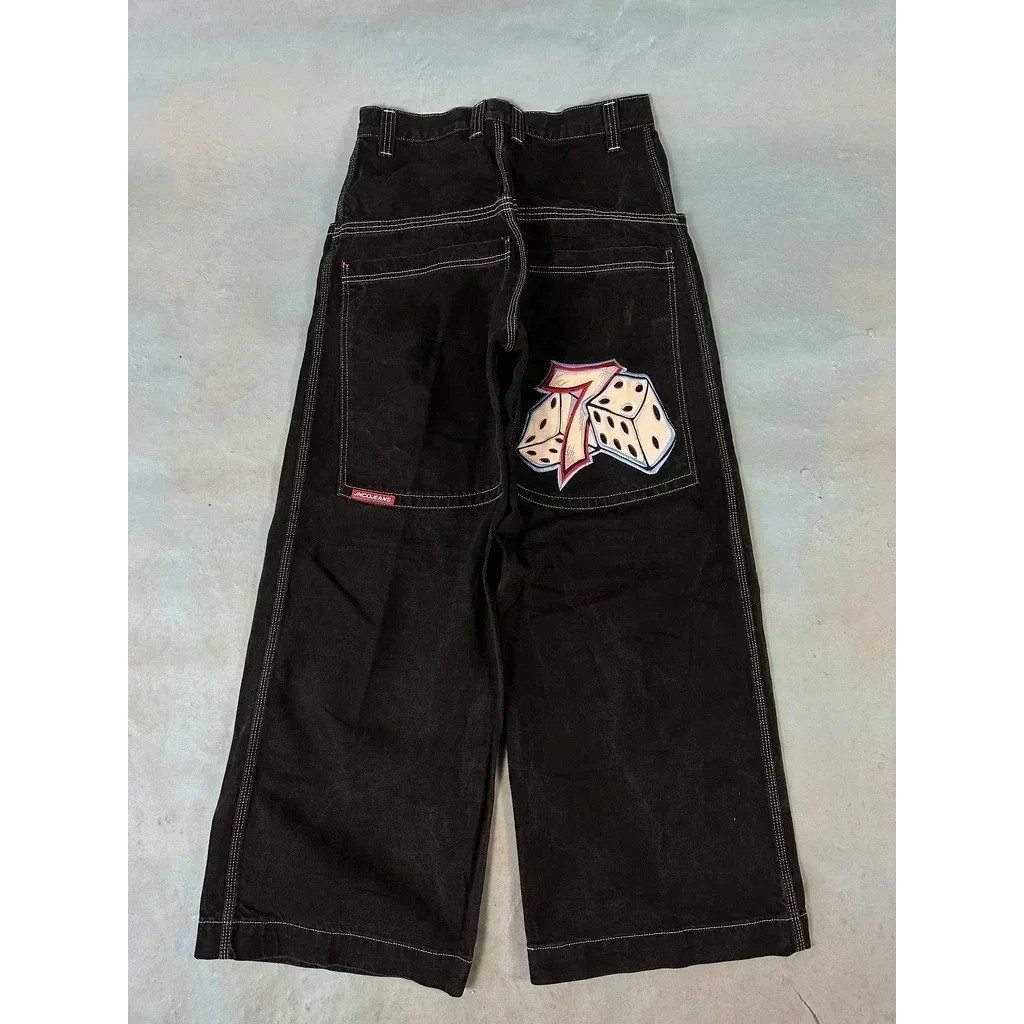 JNCO Y2K Baggy Jeans men vintage Embroidered high quality jeans