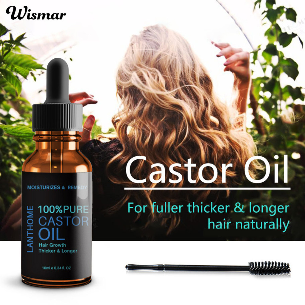 [WS]10ml Hair Growth Castor Oil Thicken Lashes Nonirritating Brow