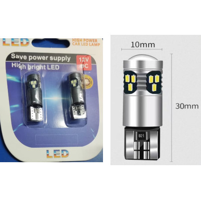 Lampadine LED T10 W5W CANBUS - 2 Pezzi, Bianco 6500K, Per Luci Interna Auto E Targa - Foto 11