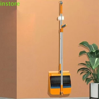 180° Rotatable Broom Dustpan Set Magnetic Storage Design Comb Teeth  Portable Dustpan Broom Combo for Home Kitchen