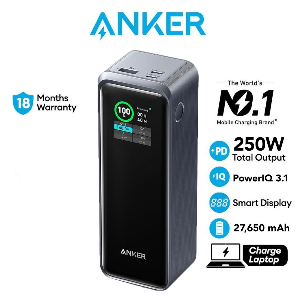 スマホアクセサリー xxxAnker Prime Power Bank (27650mAh) Anker Prime Power Bank (27650mAh, 250W) | モバイルバッテリーの製品