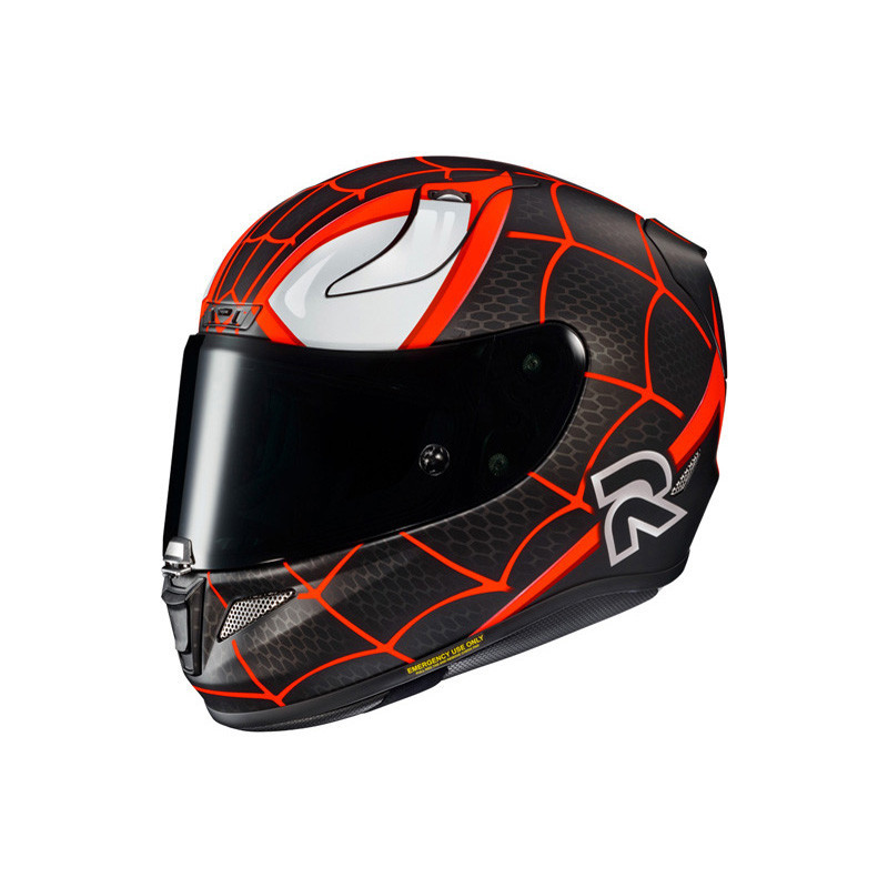 HJC RPHA-11 Pro Miles Morales Marvel Full Face Motorcycle Helmet ...