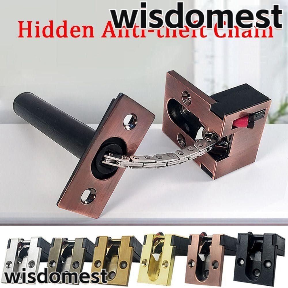 WISDOMEST Anti-theft Chain, Hidden Security Door Anti-theft Lock, High ...