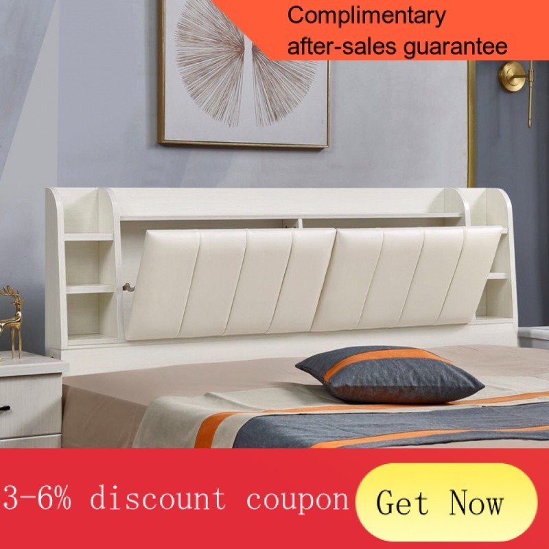 YQ62 Solid Wood Headboard Single Buy New Double Soft Bag Storage Bed