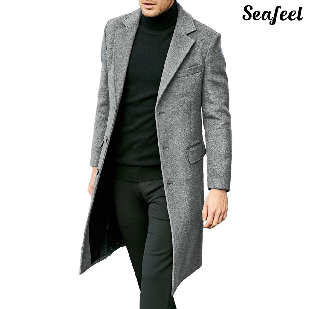 Knee length blazer mens best sale