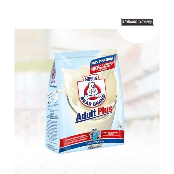 Bear Brand Adult Plus Powdered Milk Drink 600g | Shopee Singapore