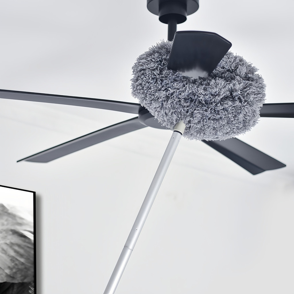 Dust Sweeper Ceiling Cleaner Fan Duster Dust Brush Round Dusting Tool ...