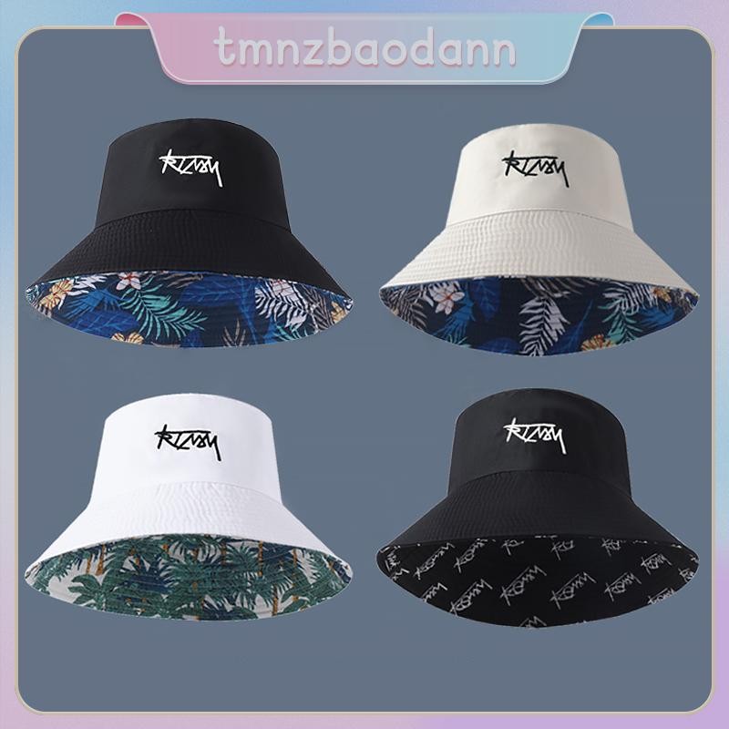 [TMNZVV] Double-sided Fisherman Hat Male Big Size Hawaii Korean Spring ...