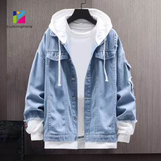 Pullover on sale denim jacket