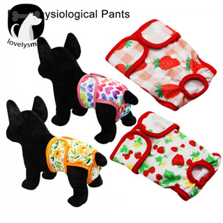 Dog Panties Cartoon Print Dog Diaper Physiological Pant Thin