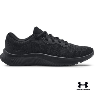  Under Armour Women's Charged Pursuit 2 Running Shoe, Black  (002)/Black, 5