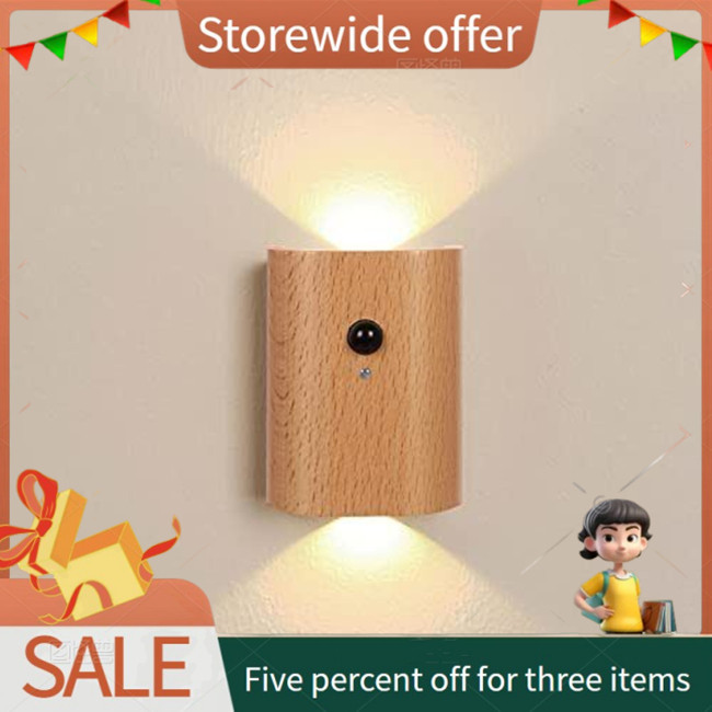 PAT LED Wall Mounted Lamp Modern Motion Sensor Sconces, Rechargeable ...