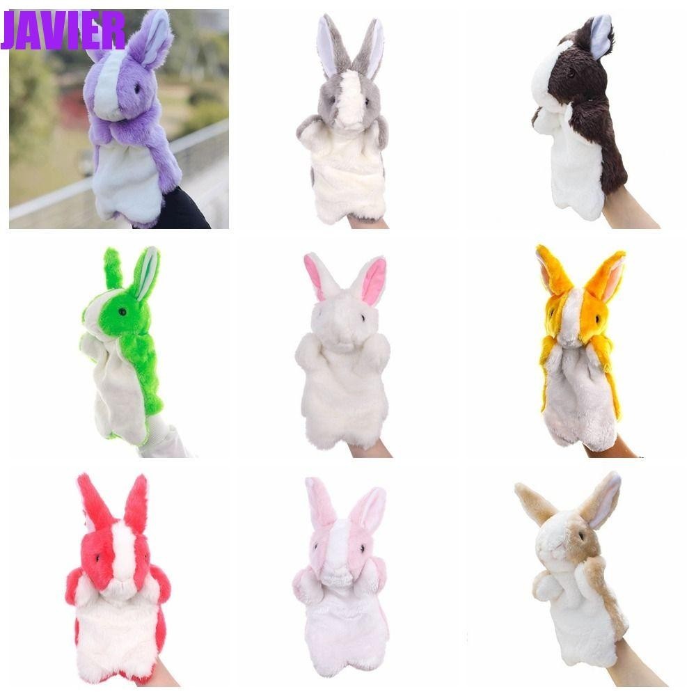 JAVIER Bunny Hand Puppet, Cartoon Plush Rabbit, Fashion Finger Puppet 8 ...