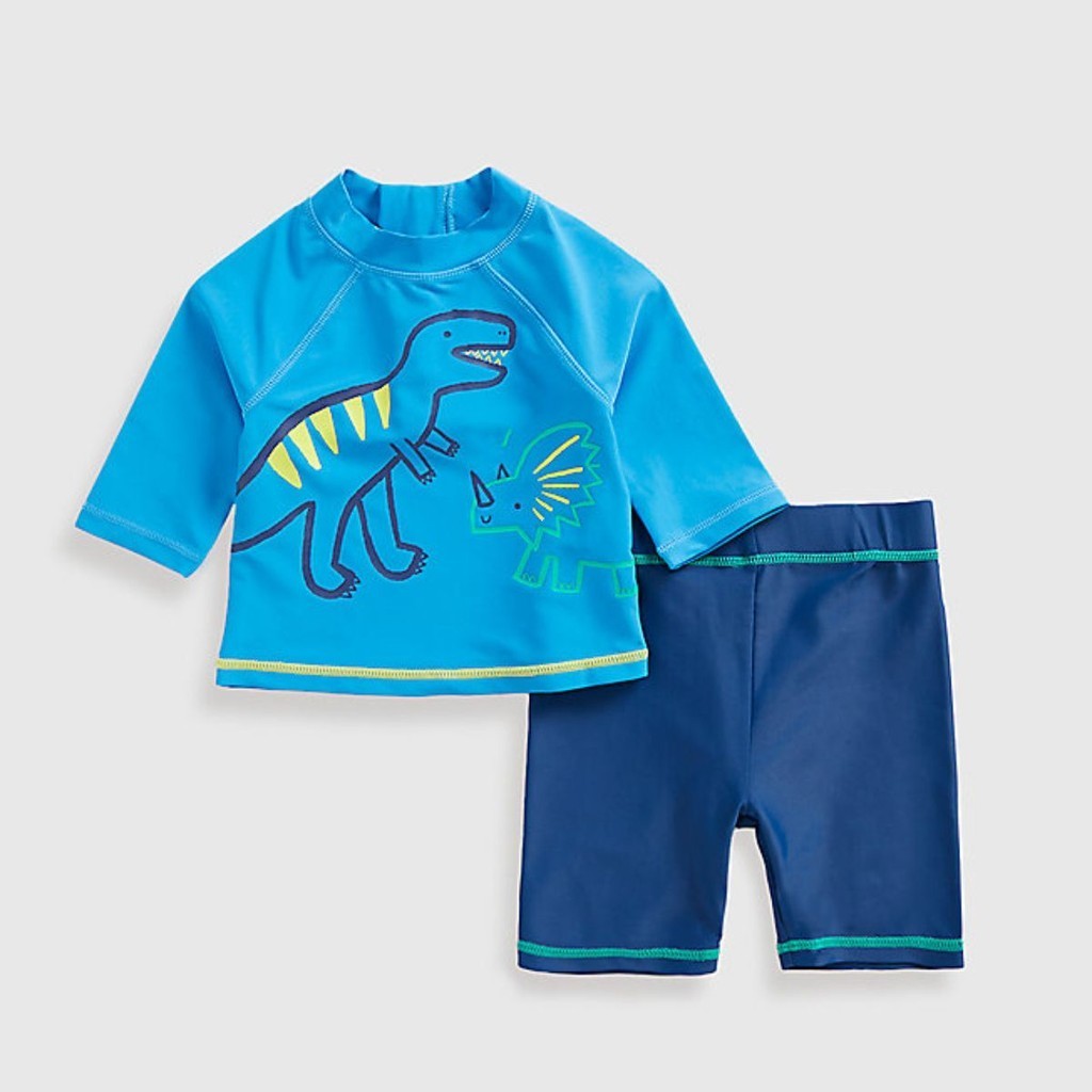 Mothercare Baby Boy Swimwear Dinosaur Sunsafe Rash Vest and Shorts UPF50 Shopee Singapore