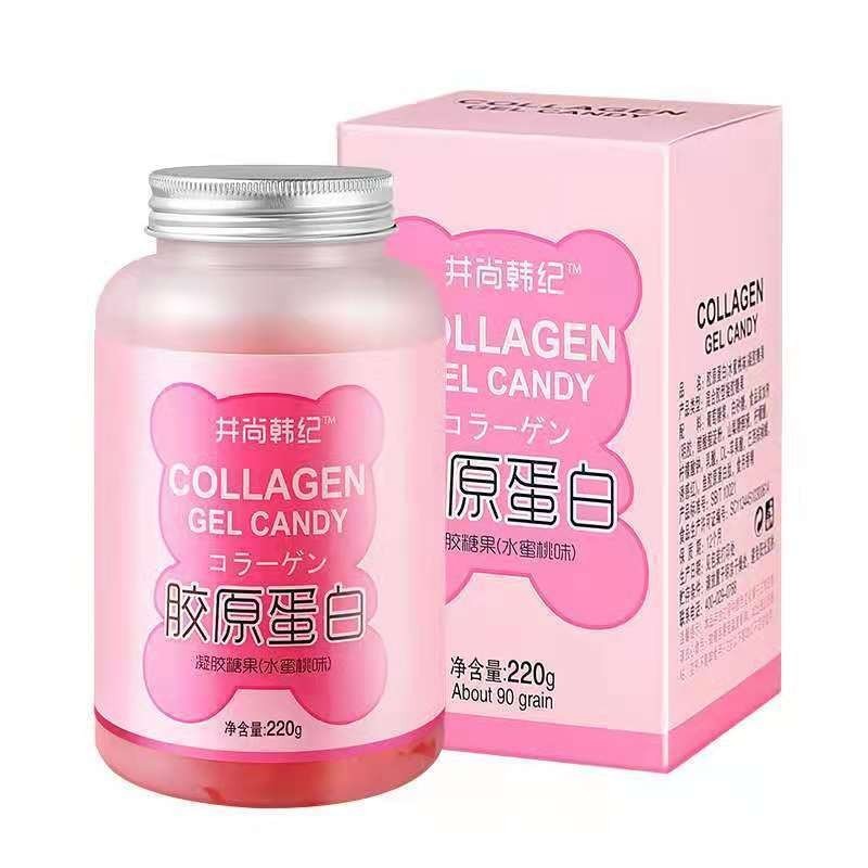 [Genuine] Protein powder collagen Gummy bear peptide Gummy Tender Fruit ...