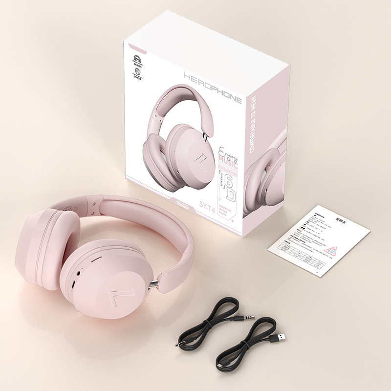 SPRISE Premium Comfort Bluetooth Headphone Earphone Wireless Colorful Noise Cancelling Gaming Music Foldable Over Ear Headset Sport With Mic SY T4 Shopee Singapore