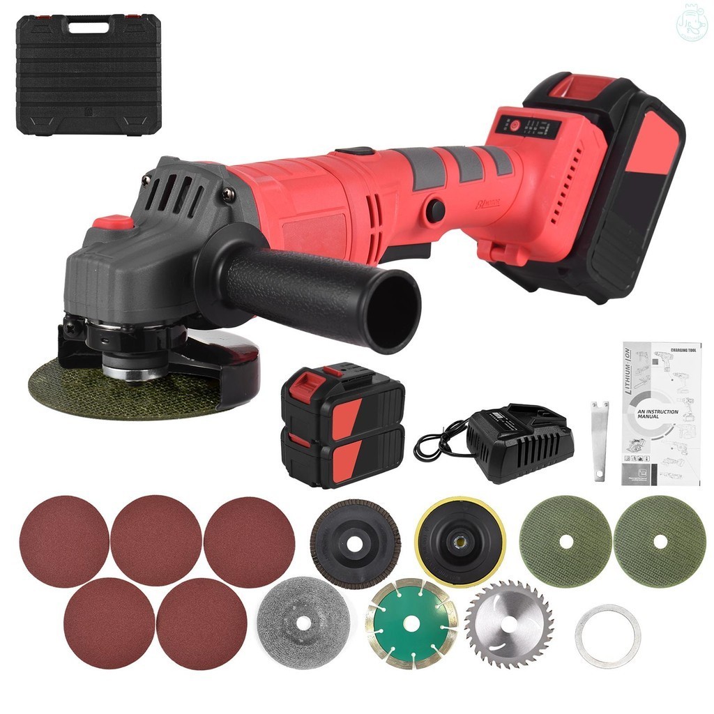 Battery-operated Electric Angle Grinder Tool Kit Portable Lithium ...