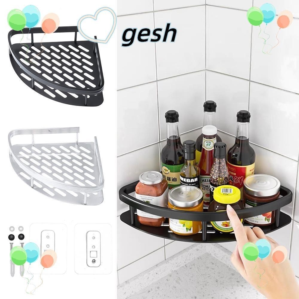 GESH1 Bathroom Shelves, Wall Mount Aluminum Shower Storage Rack Holder ...