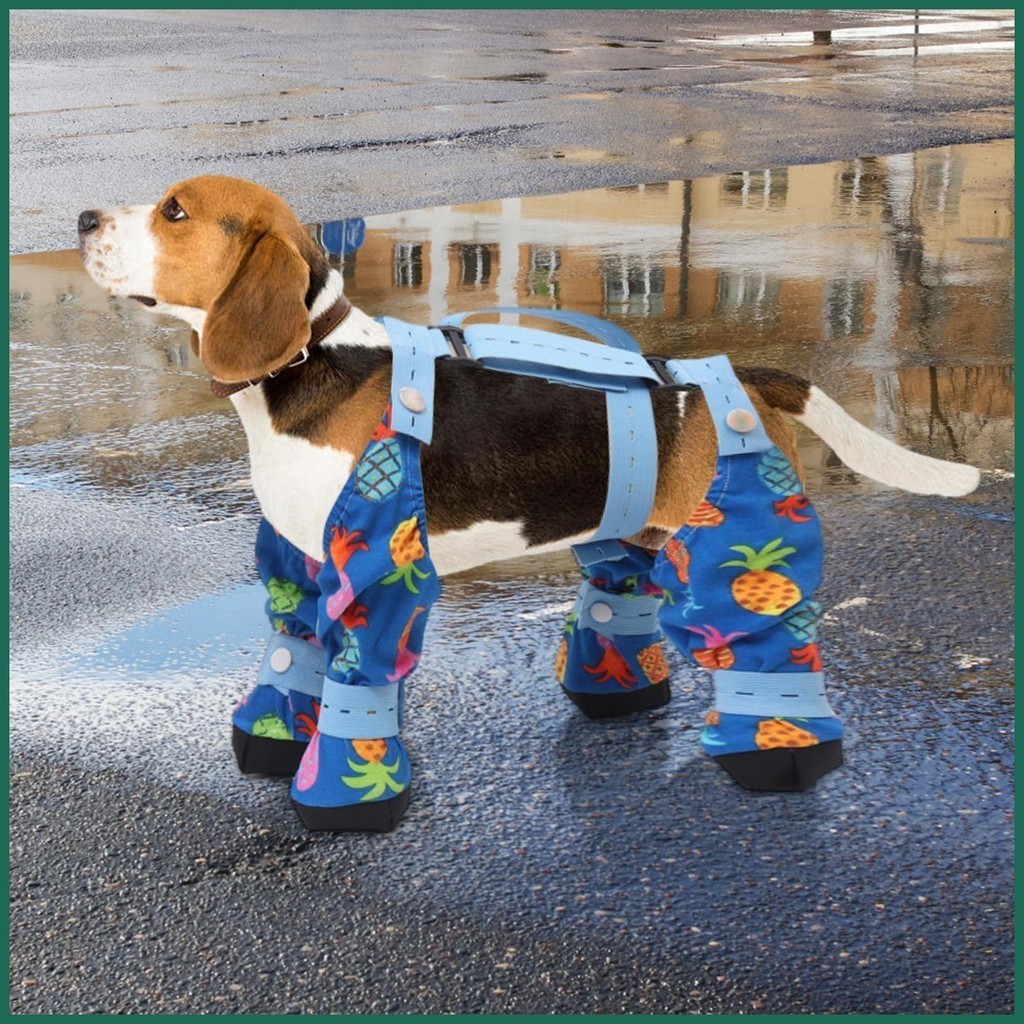 Snow Suit For Dogs With Booties Dog Suspender Boots - Waterproof Leggings For Small To Large Dogs With Adjustable Straps Waterproof Dog Leggings For Winter