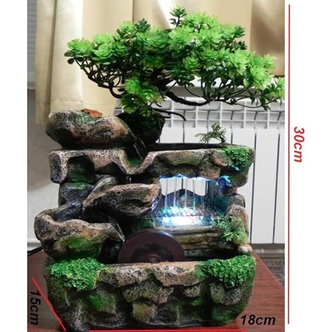 FENG SHUI GARDEN RELAXING SMOKE EFFECT WATERFALLS Indoor Tabletop
