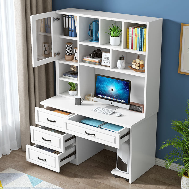 {Sg Sales} Study Table with Bookshelf Desk Modern Minimalist Desktop