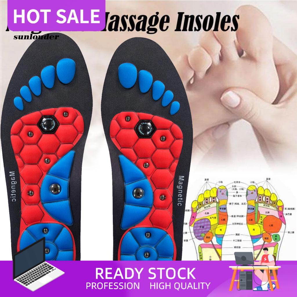 SL Acupuncture-inspired Magnetic Shoe Inserts Acupoint Magnetic Massage ...