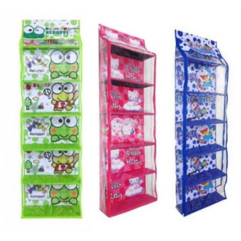 Character bag rack, 6-tier hanging bag rack with full zipper | Shopee ...