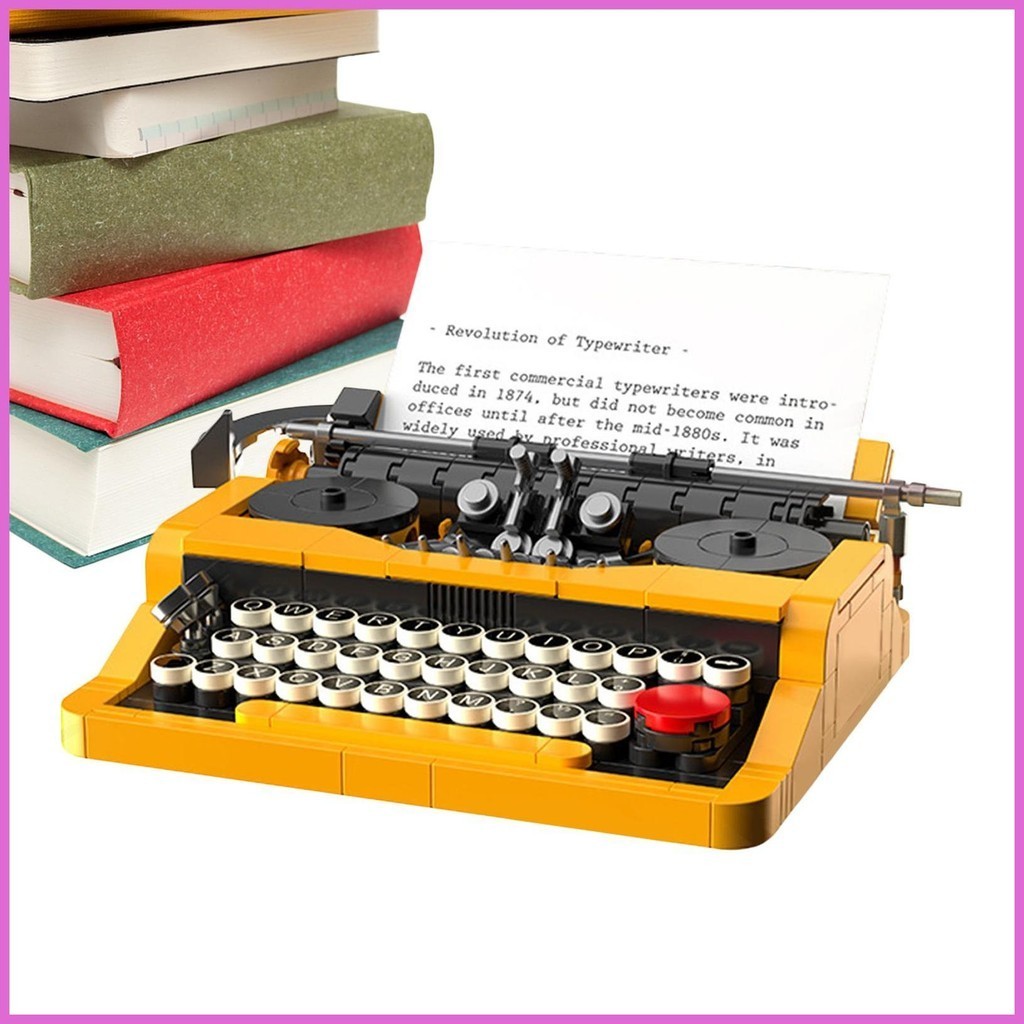 Typewriter Building Blocks Classic Retro Series Typewriters Toys Model ...