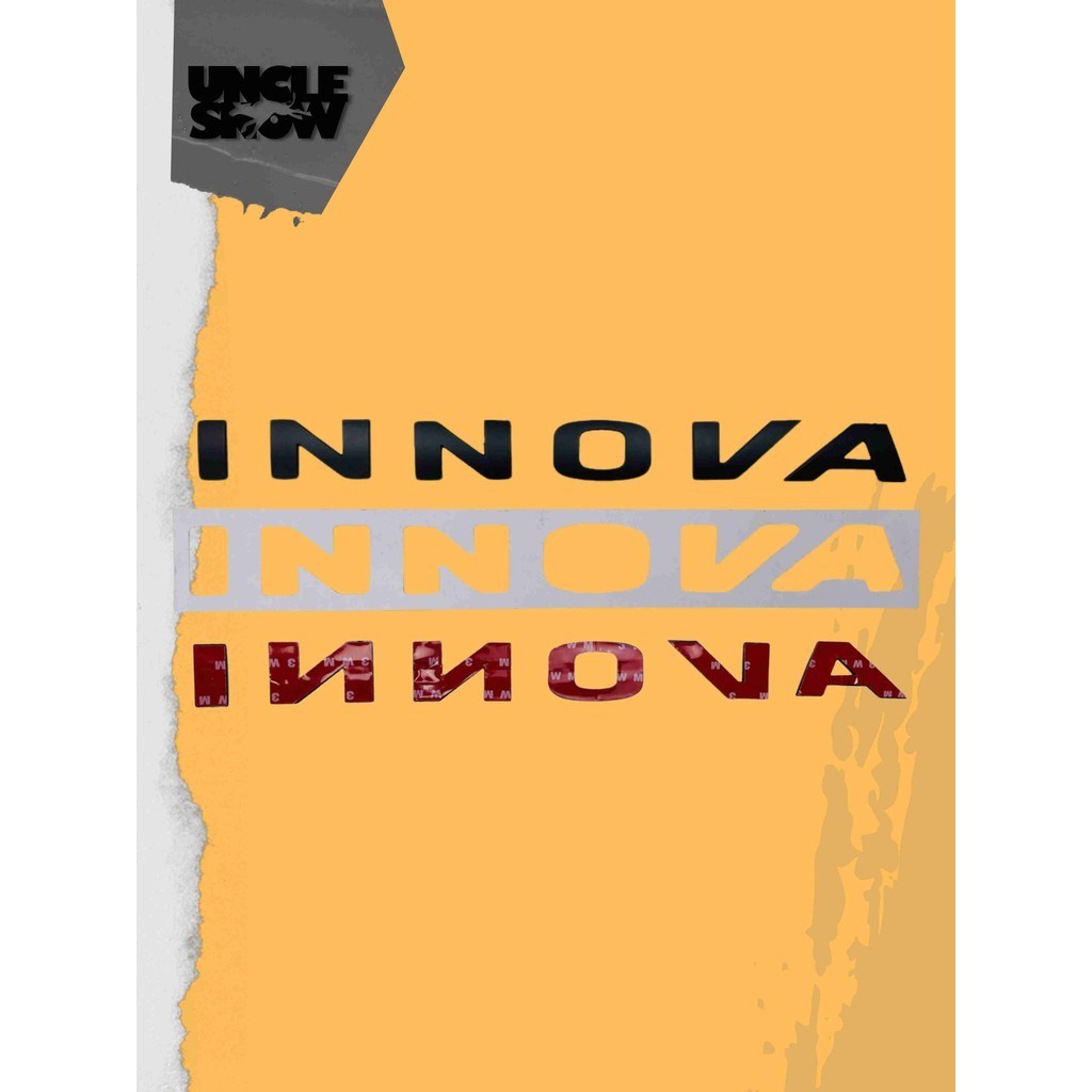 Innova Logo Emblem Matte Black- Toyota INNOVA IM | Shopee Singapore