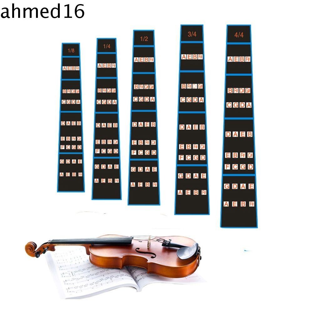 AHMED Violin Sticker 3/4 1/2 Fretboard Marker Practice Intonation Chart ...