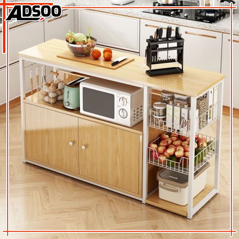 Multifunctional Kitchen Storage Rack Organizer Shelf Floor-standing ...