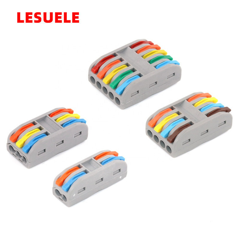 2-5 Pin Quick Docking Wire Connector Terminal Block Universal Compact ...