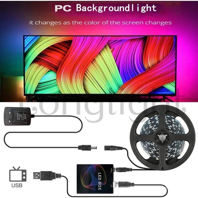 Ambient RGB LED Smart Strip Light for Dream Color Screen Computer ...