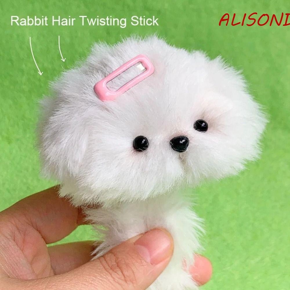 ALISOND1 Long Wool Chenille Sticks, Furry Handmade Material Plush Dolls ...