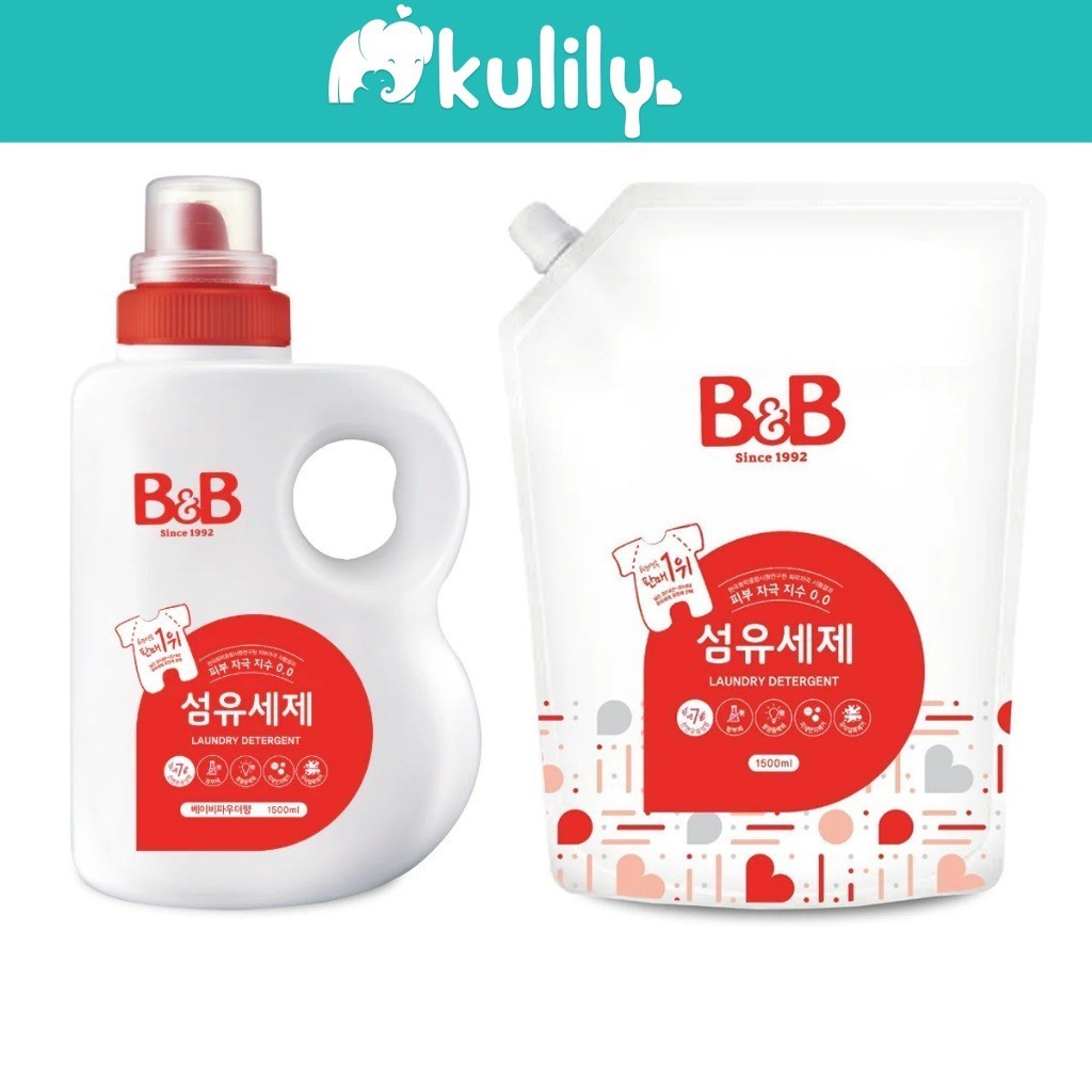 B&B Laundry Detergent Bottle And Refill (1500ml) | Shopee Singapore