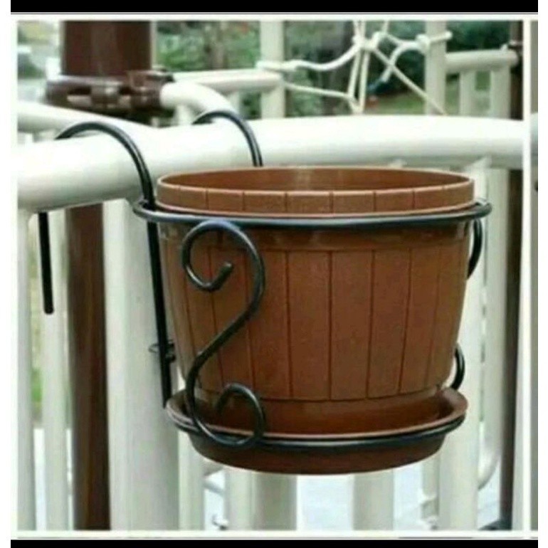Balcony POT Rack/Fence POT Rack/Balcony STANDING POT DIAMETER 20cm ...