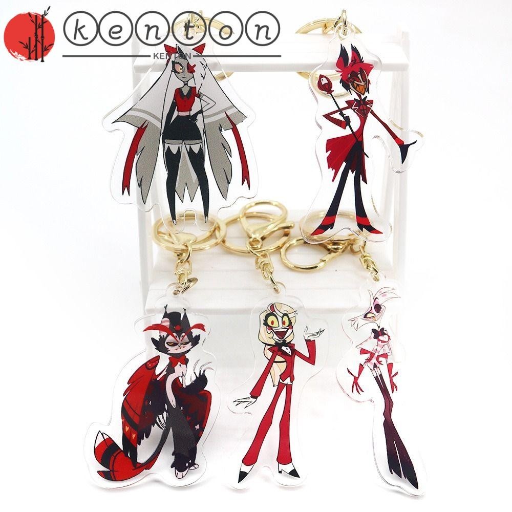 KENTON Hazbin Hotel Keyring, Radio Demon Acrylic Hazbin Keychain, Cute ...