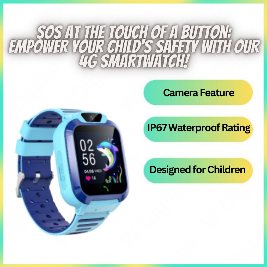 SOS at the Touch of a Button: Empower Your Child's Safety with our 4G ...