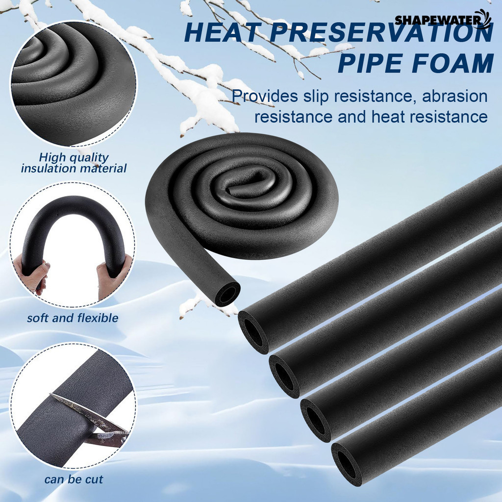 Water Pipe Insulation Foam Tube - 8 Pcs 1 Inch Elbow Pipe Insulation