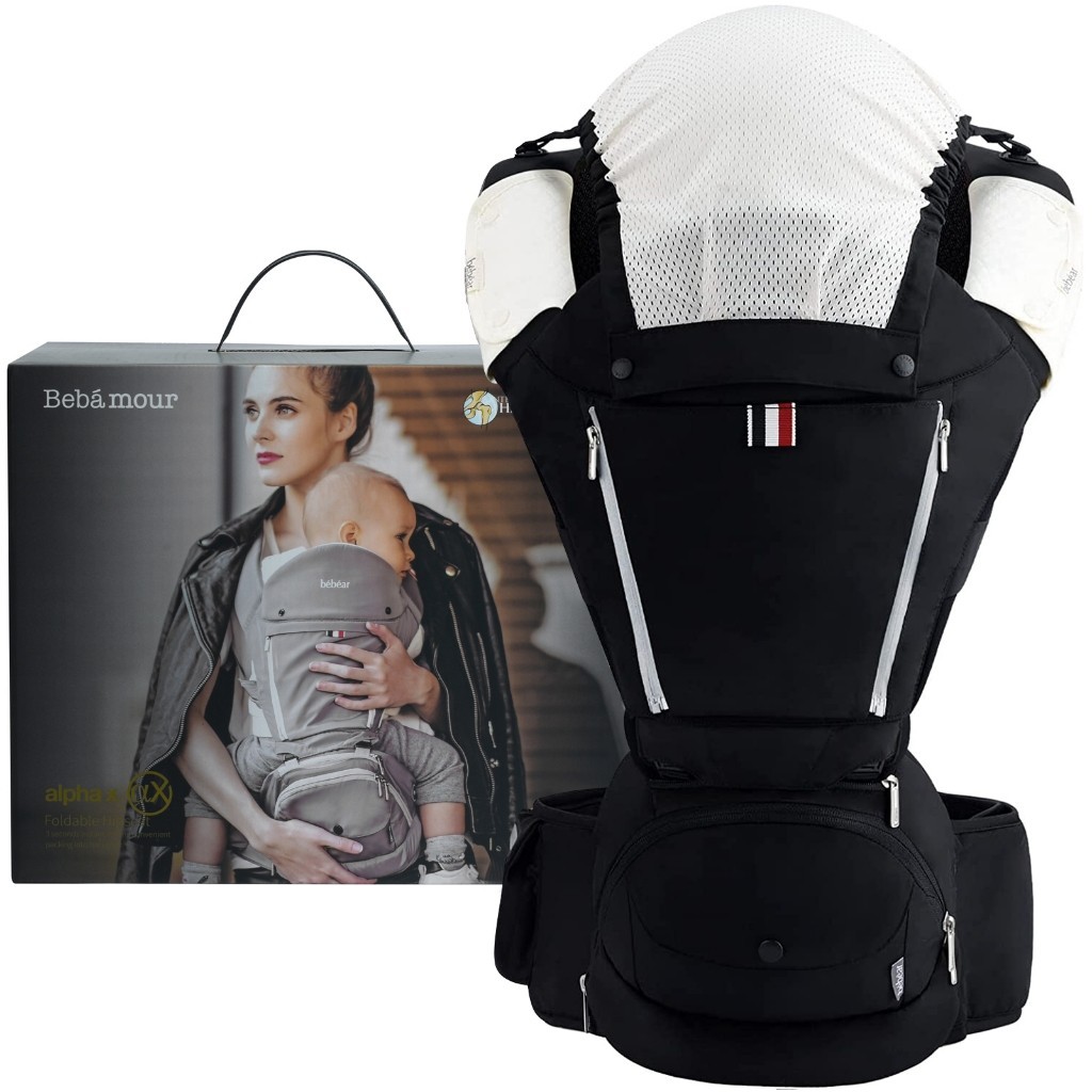 Bebamour Foldable Baby Carrier Hip Seat 6 in 1 Ergonomic Baby Carrier Backpack Shopee Singapore