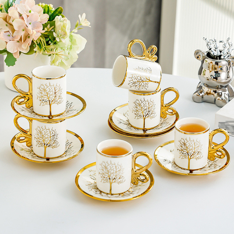 Ceramic Light Luxury High-value Coffee Cup European High-end Exquisite ...