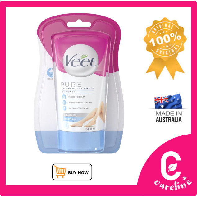 [AUS Direct Import] Veet In Shower Hair Removal Cream Sensitive 150ml