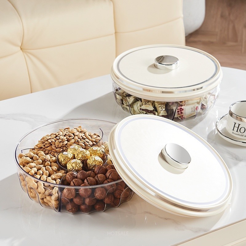 [SG STOCK]Rotating Airtight Snack Box - Push-Lid Food Storage for Nuts ...