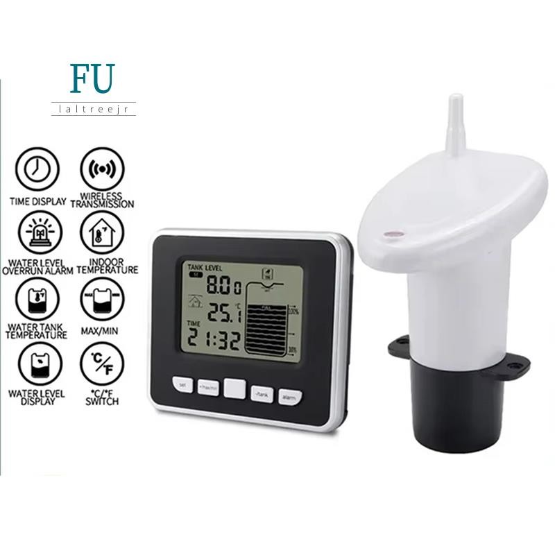 Wireless Water Level Indicator Gauge Water Tank Sensor Liquid Level ...