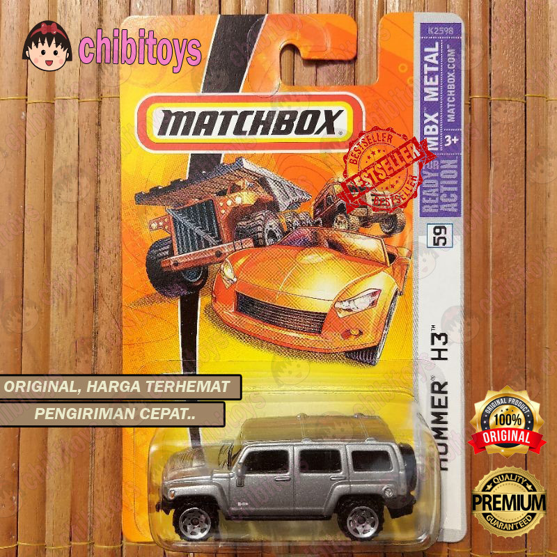 MATCHBOX HUMMER H3 SILVER 2006 - H2 H1 HUMVEE JEEP OFF ROAD DIECAST ...