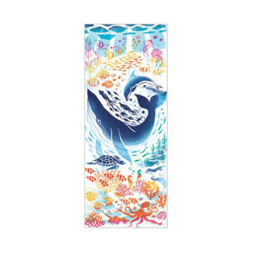 [50075] Tenugui-Cloth Japanese Multipurpose Cloth: fish Band Pattern ...