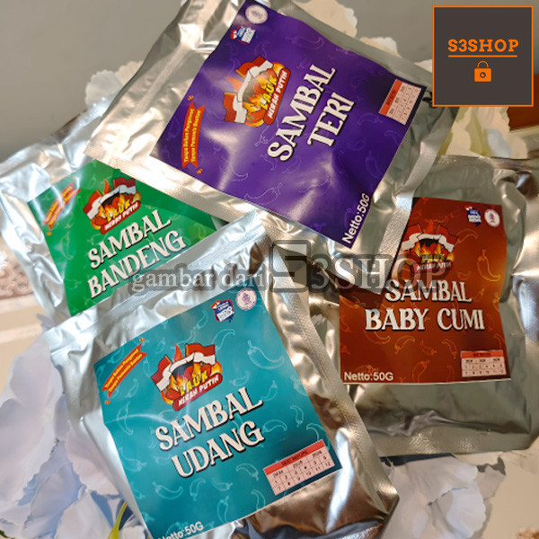 MERAH Stir-fried Mercon Red and White Side Dish SACHET SAMBAL TERI ...