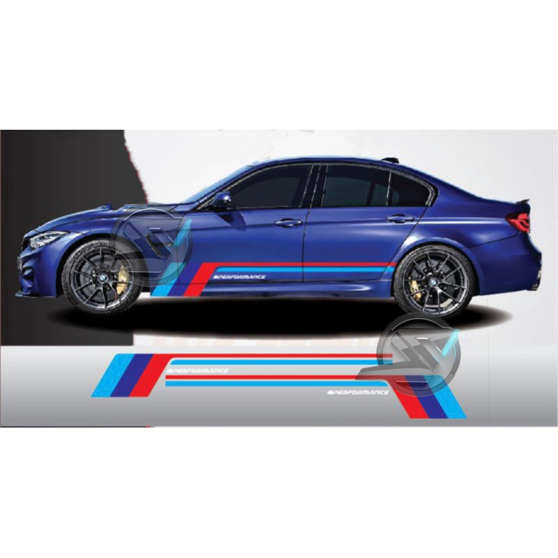 (Ready stock) S985# BMW M PERFORMANCE Car Body Vinyl Decal Sticker ...