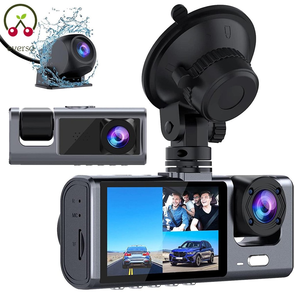 Dual Dash Cam Front and Rear Car Recorder for Cars with IR Night Vision ...